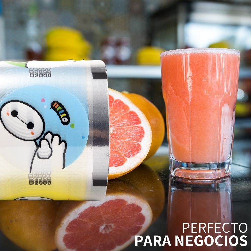 Rollo Film Plástico Para Sellar Vasos Herméticamente Diseños