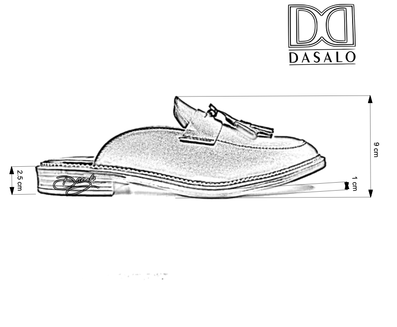 Zapato Tipo Mule Flat Dasalo Negro En Piel Vacuno Para Dama
