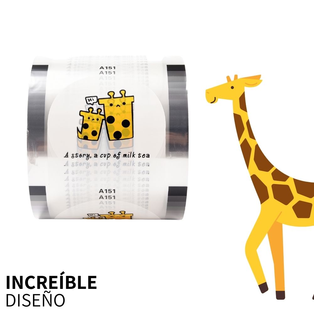 Rollo Film Plástico Para Sellar Vasos Herméticamente Diseños