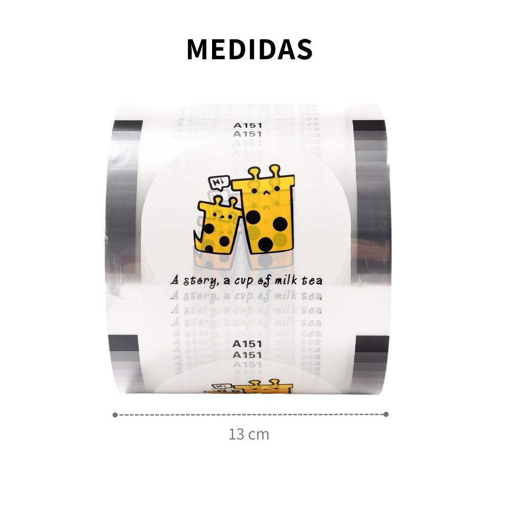 Rollo Film Plástico Para Sellar Vasos Herméticamente Diseños