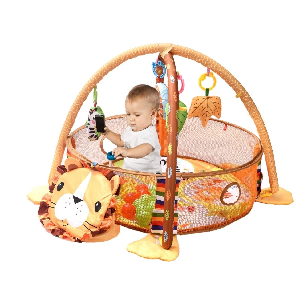 Gimnasio Para Bebe Tapete Movil 3 en 1 Pelotas Ajustable 