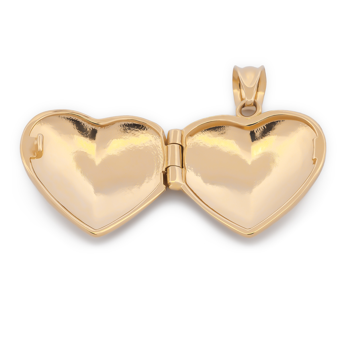 Dije Corazón Relicario Love Oro Sólido 14k