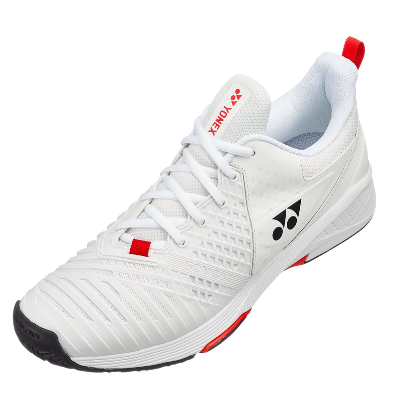 Tenis Yonex Sonicage 3 Blanco Rojo 10mx 12us