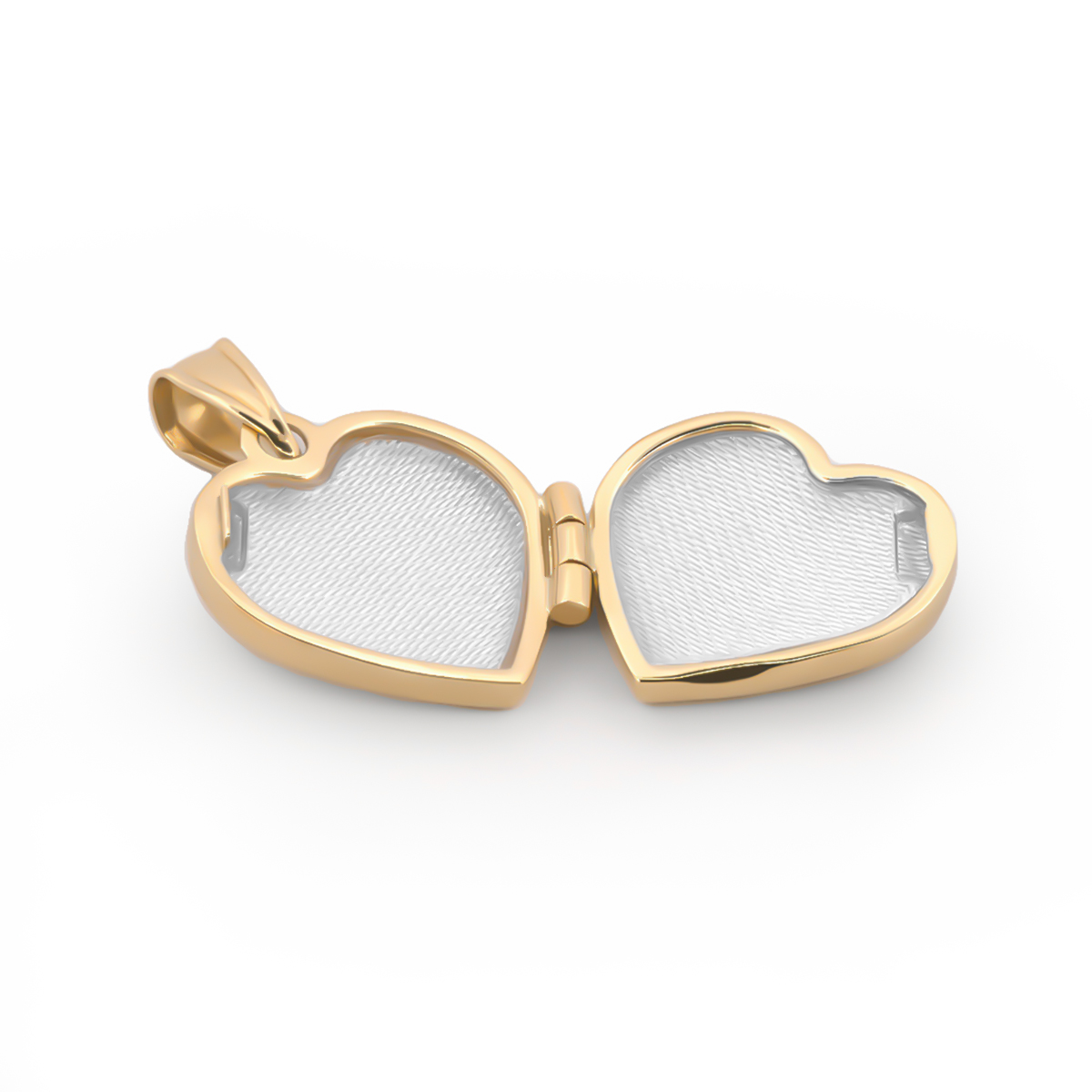 Dije Corazón Relicario Oro Sólido 10k 