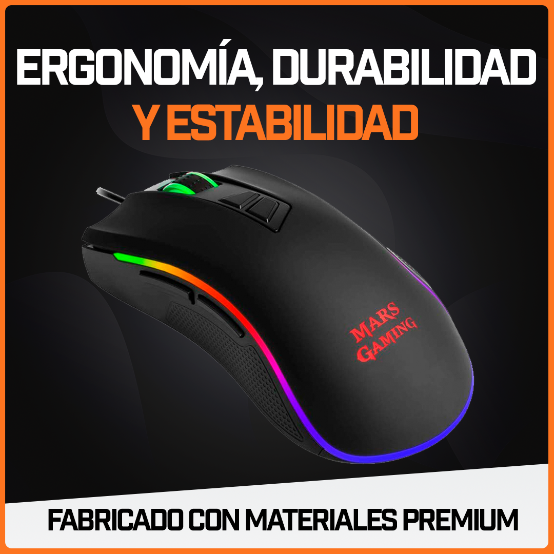 Mouse Gamer Ratón Juegos Usb Periférico Rgb Pc 10000 Dpi
