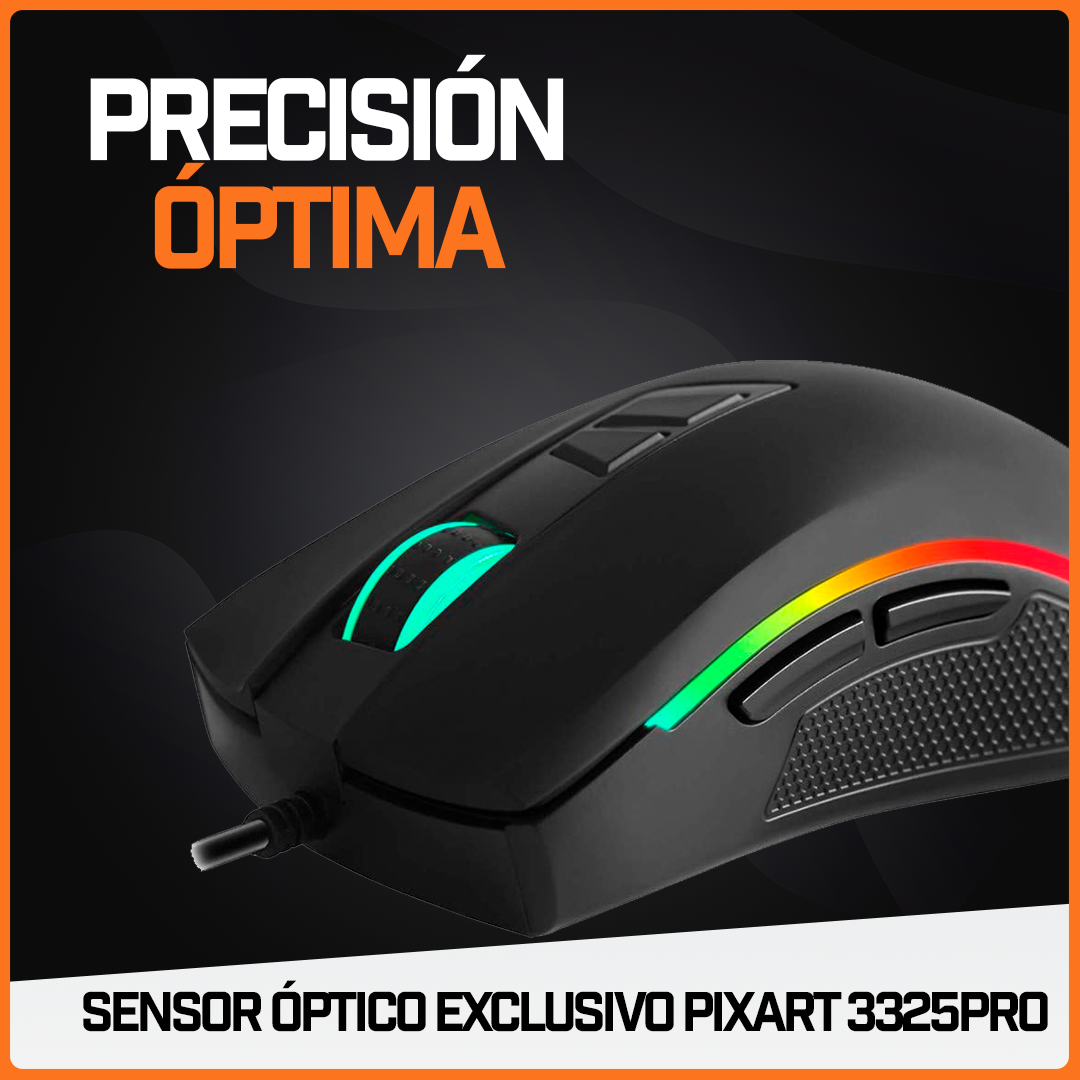 Mouse Gamer Ratón Juegos Usb Periférico Rgb Pc 10000 Dpi