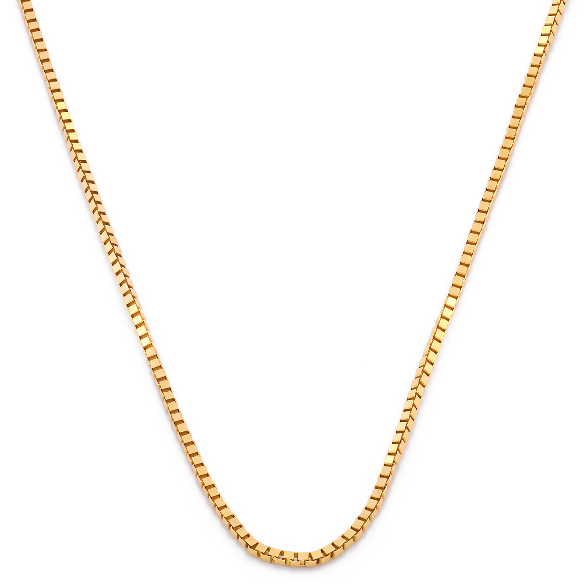 Cadena Cubo Oro Italiano Sólido 14k 45 Cm 