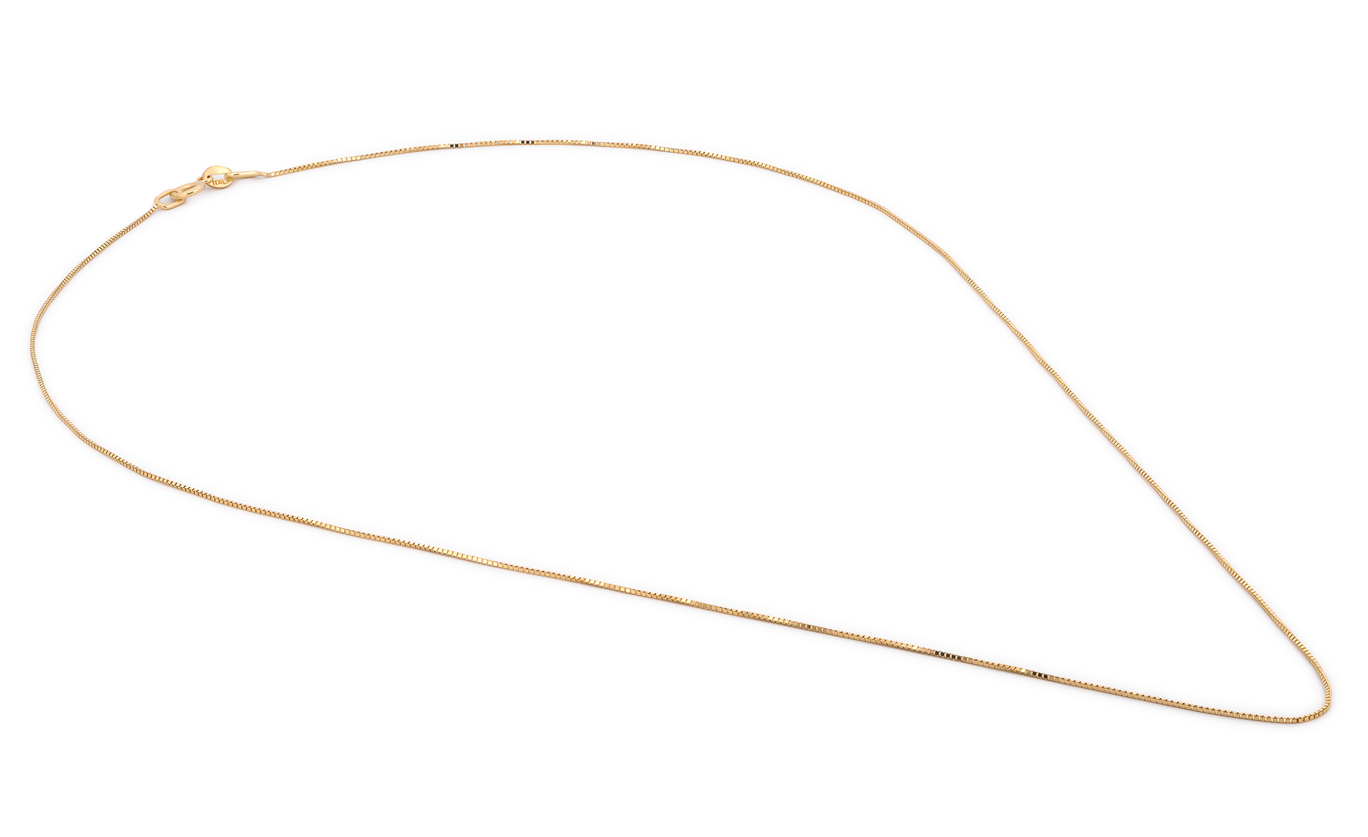 Cadena Cubo Oro Italiano Sólido 14k 45 Cm 