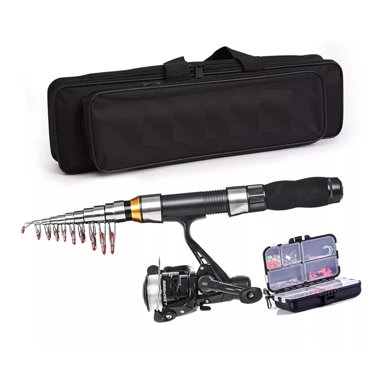  Juego Completo De Carrete De Caña De Pescar De 2,3