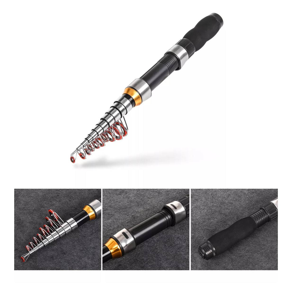  Juego Completo De Carrete De Caña De Pescar De 2,3