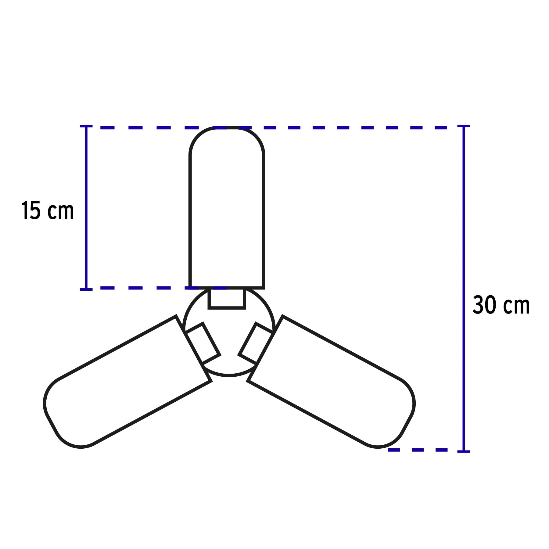 Lámpara, Foco Led 24w Tipo Ventilador Con 3 Aspas Ajustables