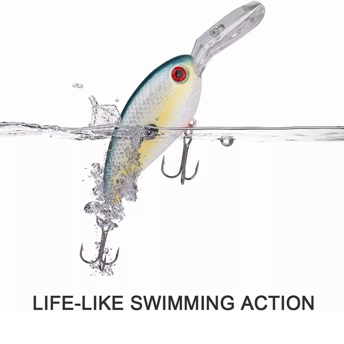 Set 8 Curricanes Pesca Señuelos De Realista Pesca Mar Cebo Duro