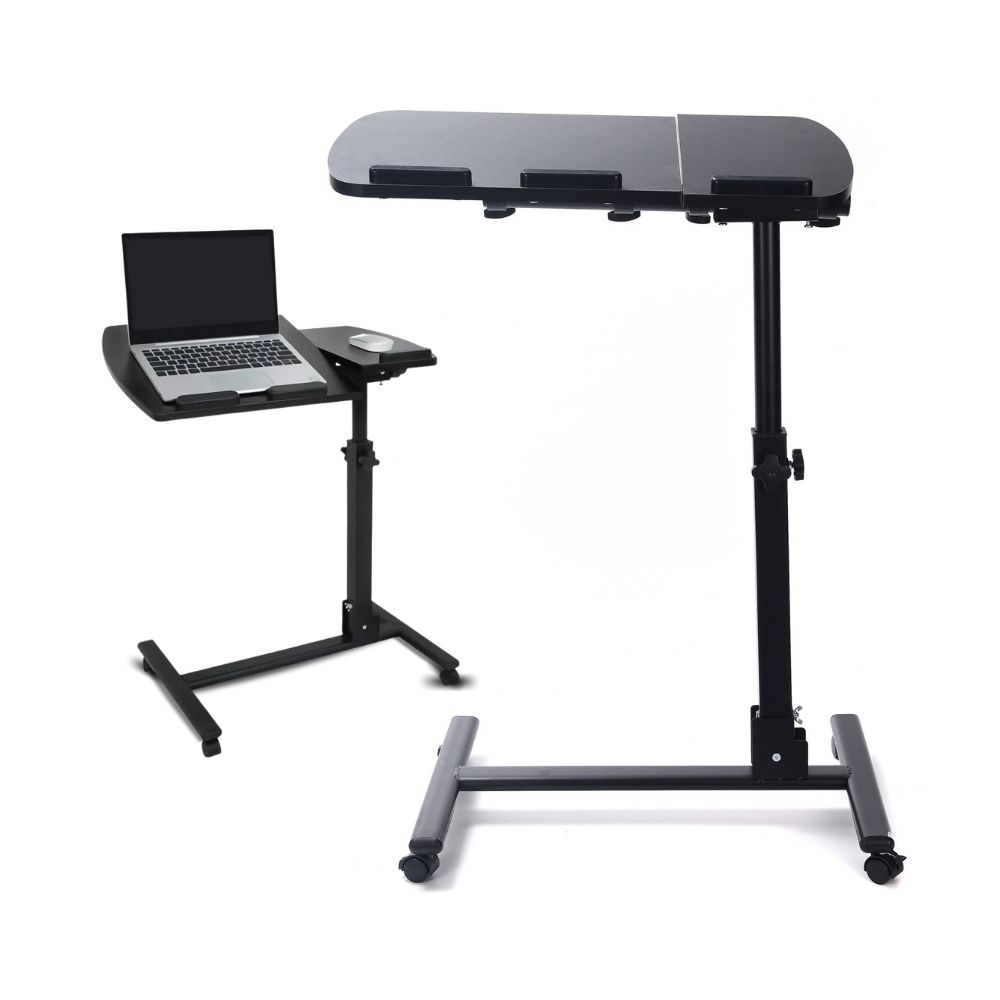 Mesa de TV ajustable, mesa auxiliar de sofá con ruedas, soporte de  escritorio portátil para computadora portátil, mesa de noche con ruedas  para café