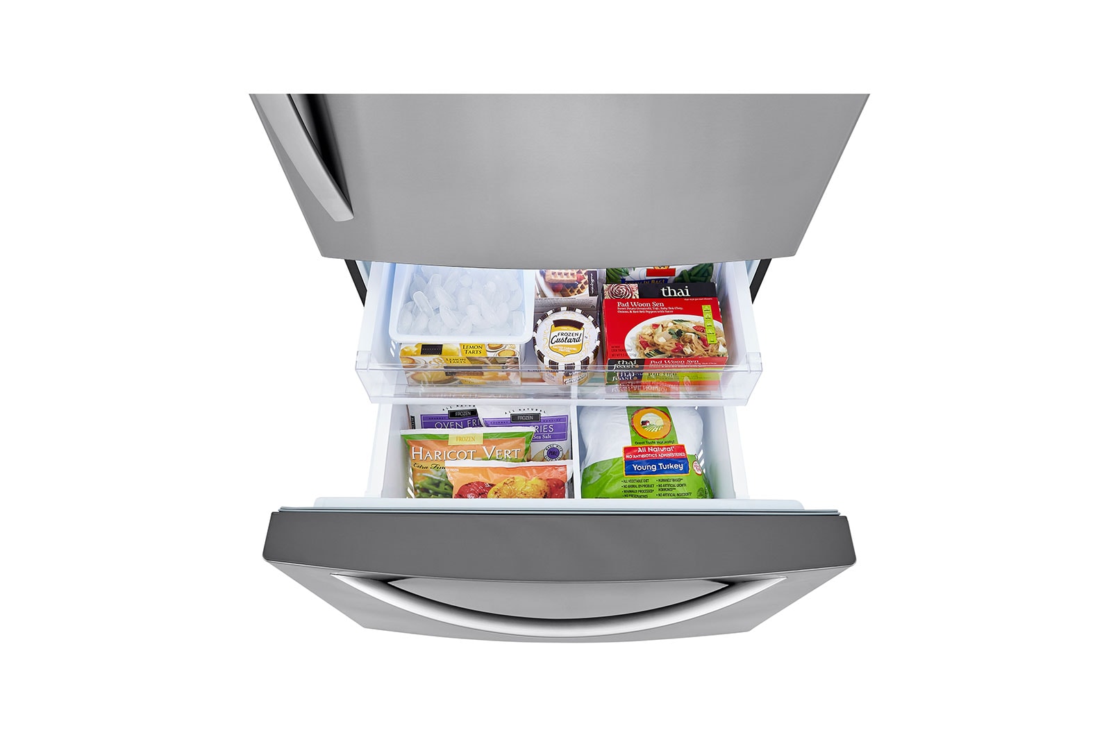 Refrigerador LG LB26BGS 26P con Congelador Abajo Linear Inverter