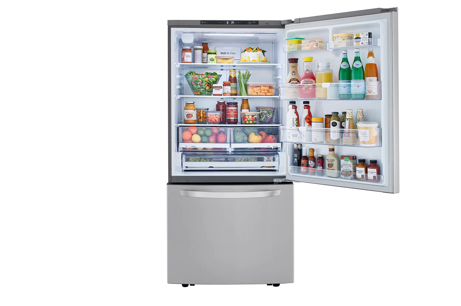 Refrigerador LG LB26BGS 26P con Congelador Abajo Linear Inverter