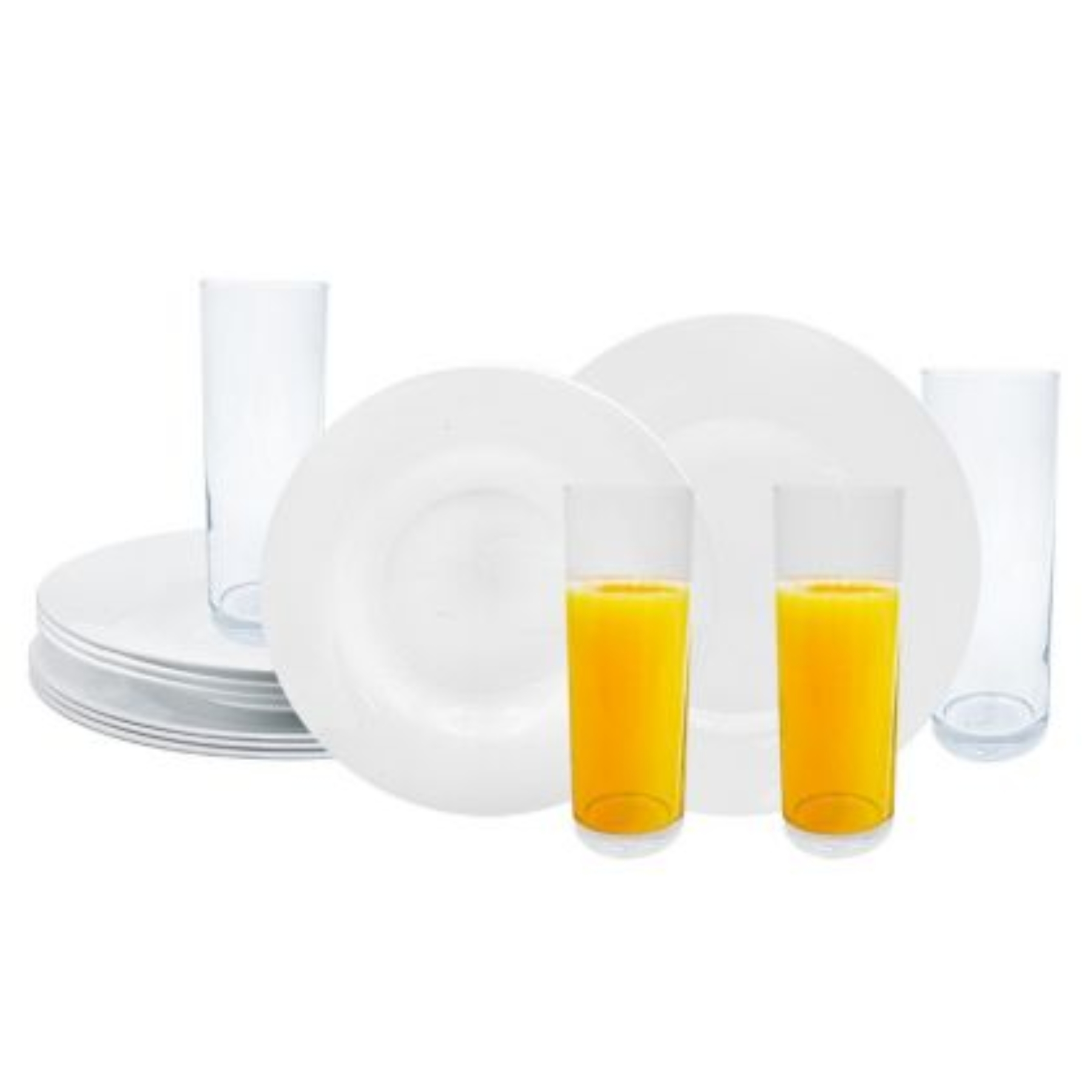 Juego de vajilla España Opal Glass 12 pzas BORMIOLI ROCCO