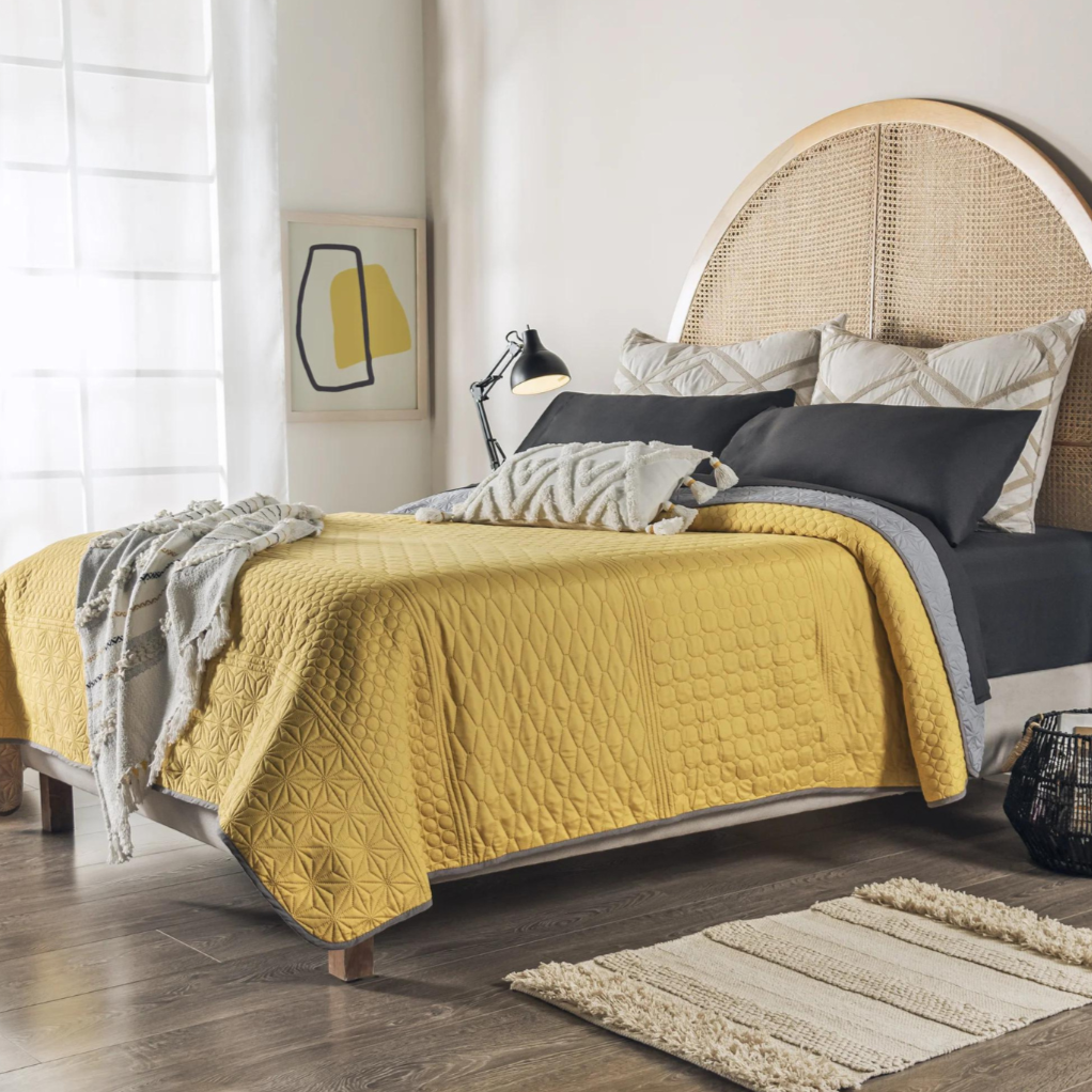 Edredón Ligero Mat Novo Mostaza 86208 Vianney