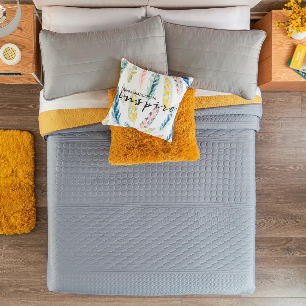 Edredón Ligero Mat Novo Mostaza 86208 Vianney