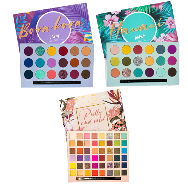 Kit de Paletas Hawaii, Bora Bora y Pretty and Wild - Dapop