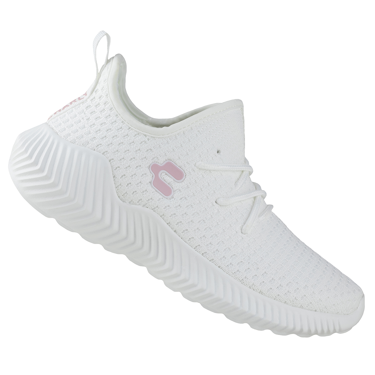 Tenis Running Para Mujer Charly 1049923 Blanco Rosa Sports