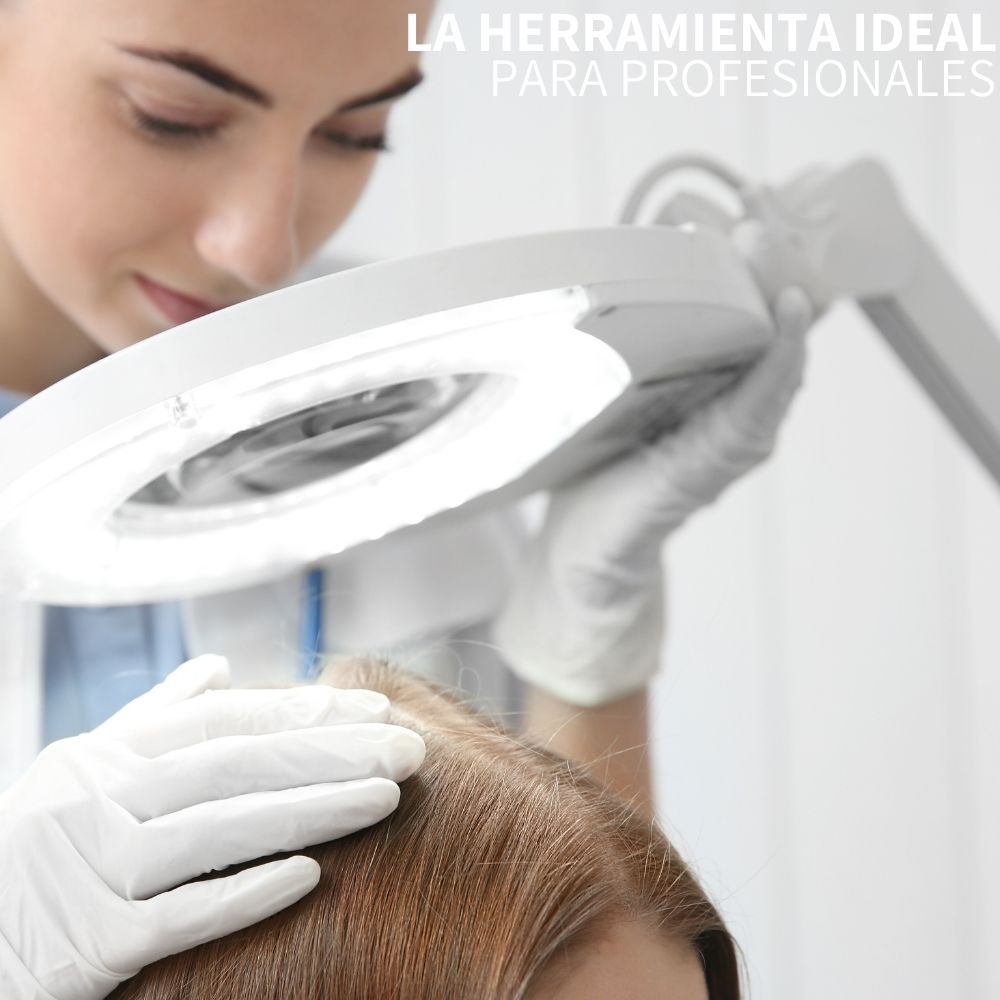 Lampara Lupa Spa Brazo Flexible Pestañas Maquillaje Luz Fría