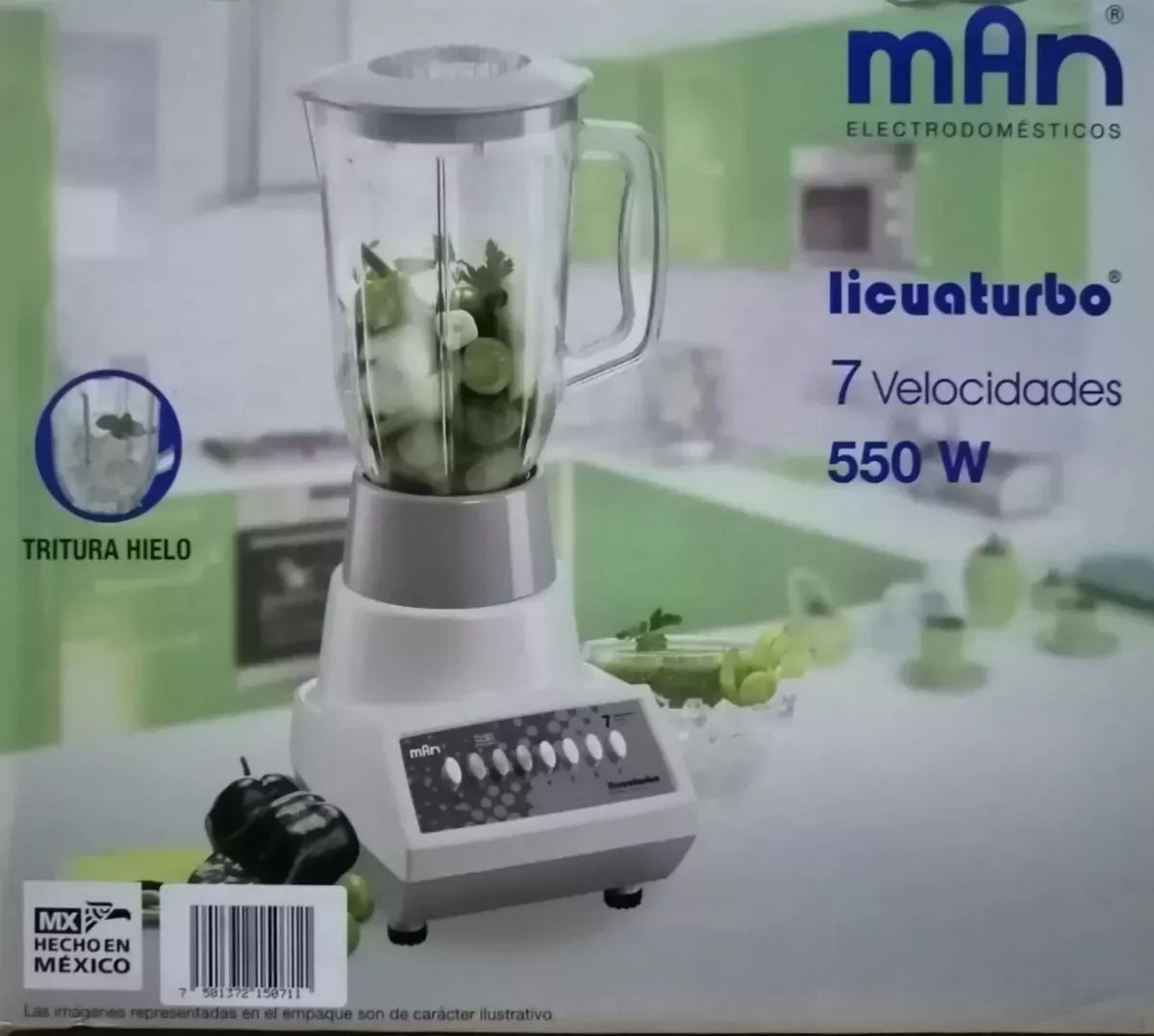 Paquete Licuadora Man 1.5l+plancha De Vapor Steam Choice