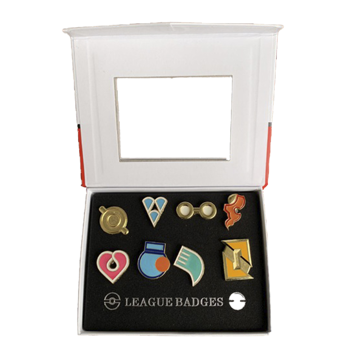 Medallas De Gimnasio Pokemon Coleccionables Estuche Pines Insignia