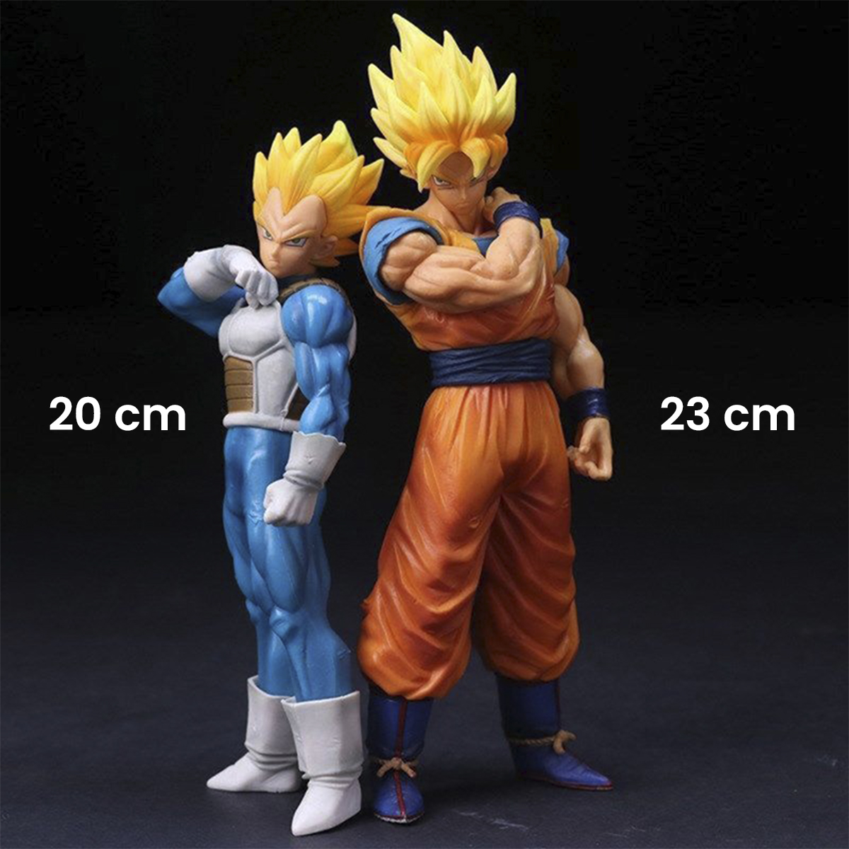 Figuras Goku y Vegeta Dragon Ball Z Set Par Coleccionable