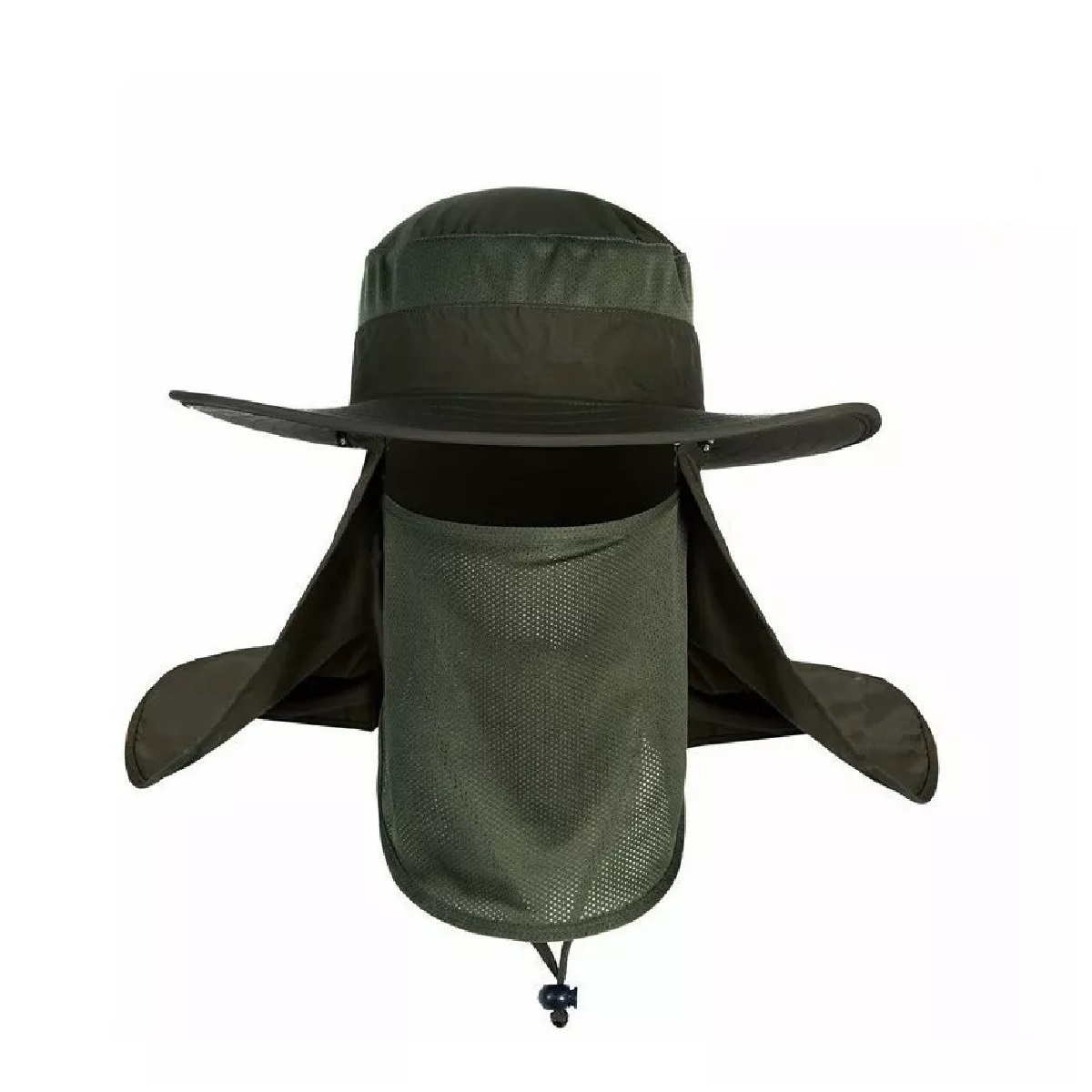 Sombrero El Sol Con Proteccion Para Cara + Gafas De Sol