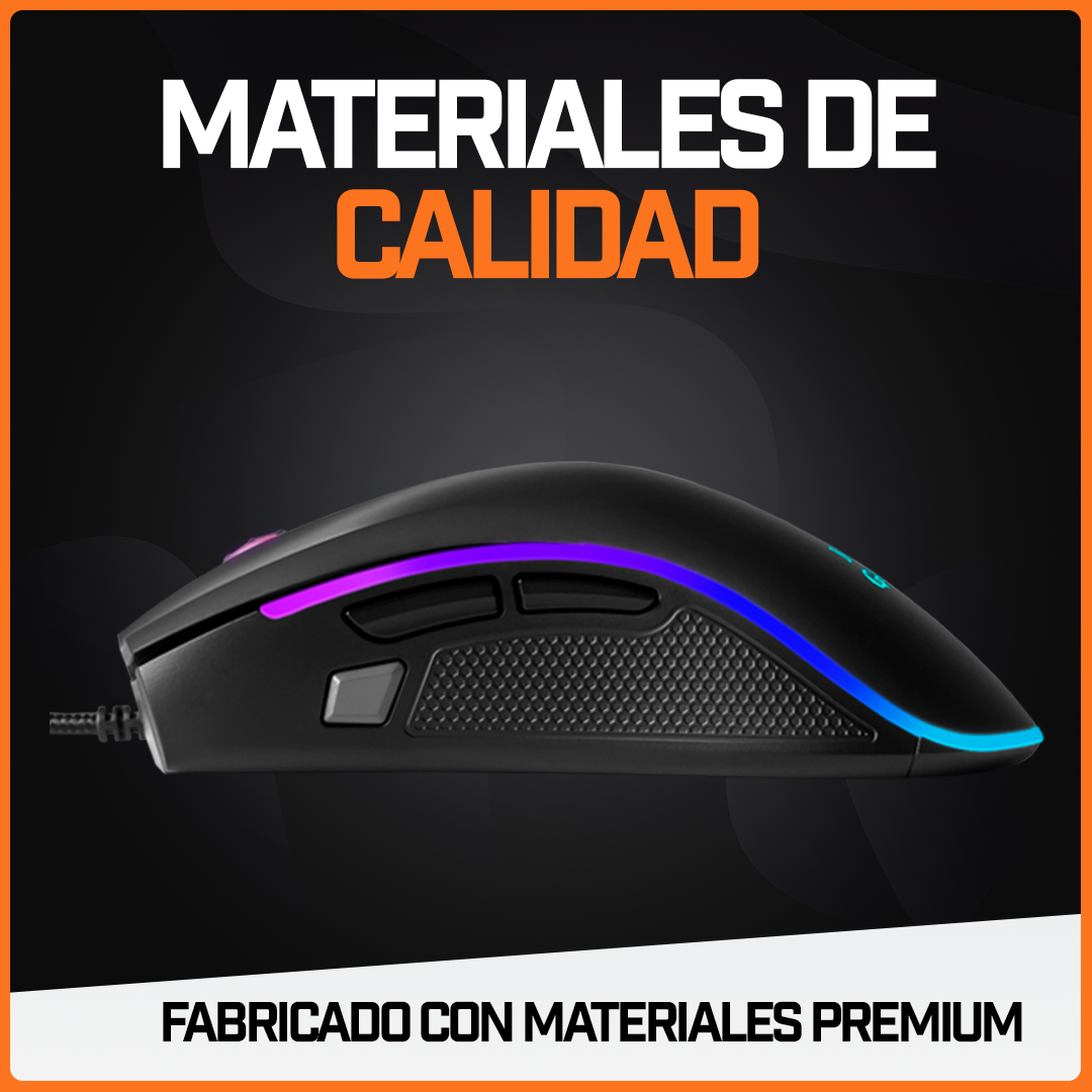 Mouse Gamer Ratón Pro Juegos Usb Periférico Rgb Pc 24000 Dpi