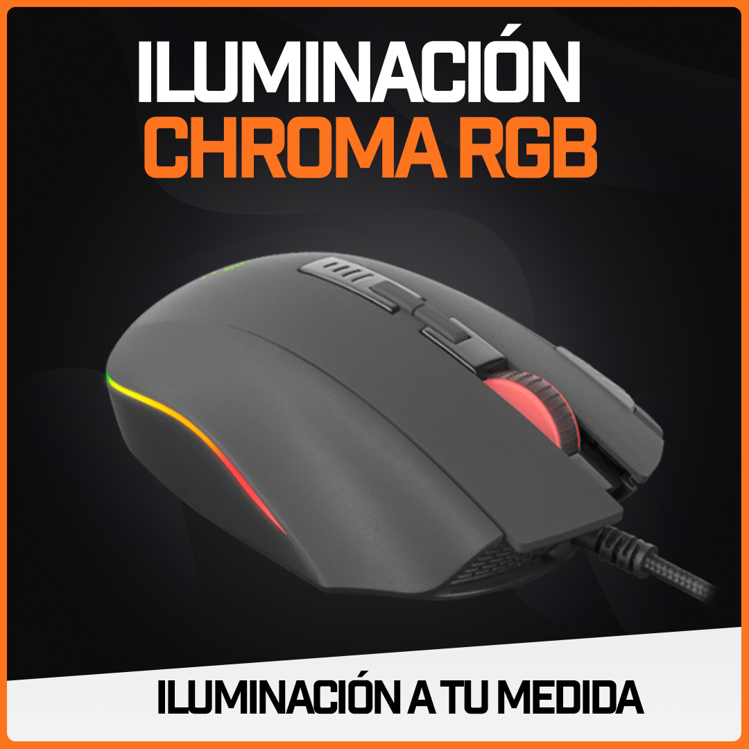 Mouse Gamer Ratón Pro Juegos Usb Periférico Rgb Pc 32000 Dpi
