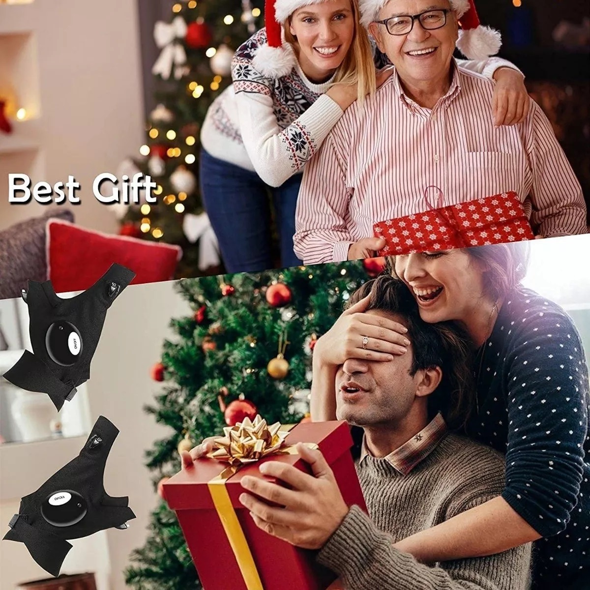 Ajustable Impermeable Led Guante Emergenciatrabajo Luz Pesca