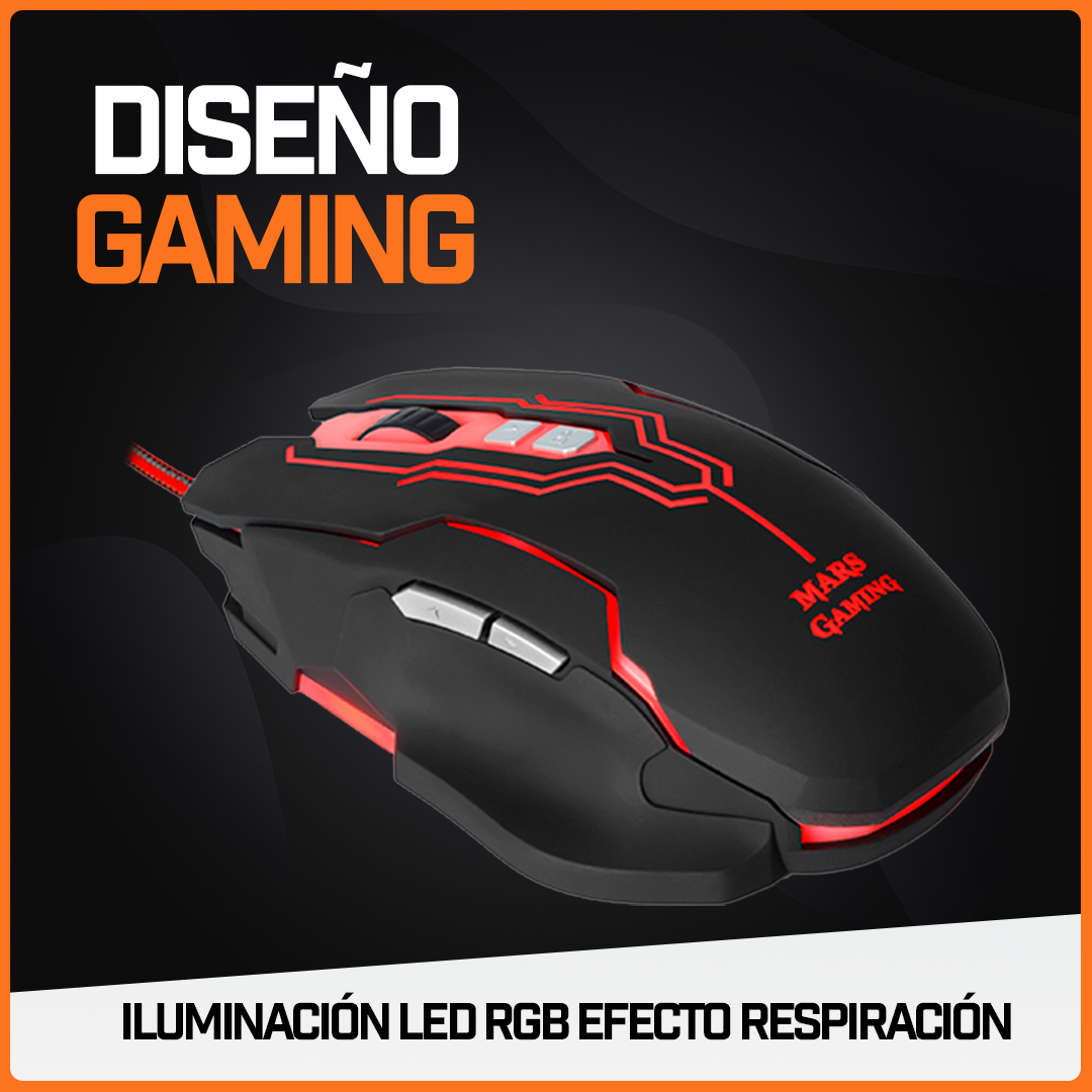 Mouse Gamer Ratón Juegos Usb Periférico Rgb Pc 5000 Dpi