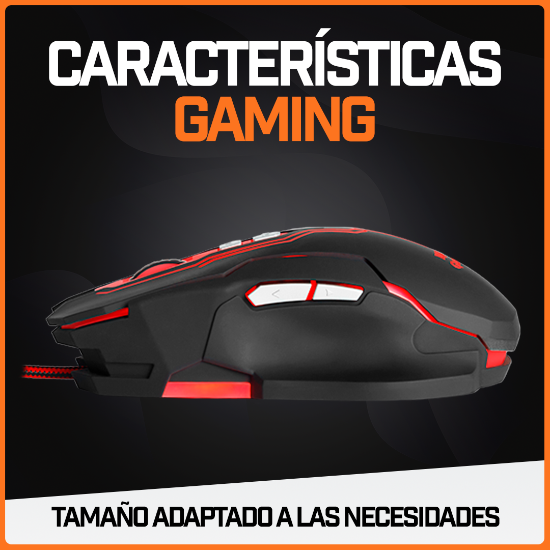Mouse Gamer Ratón Juegos Usb Periférico Rgb Pc 5000 Dpi