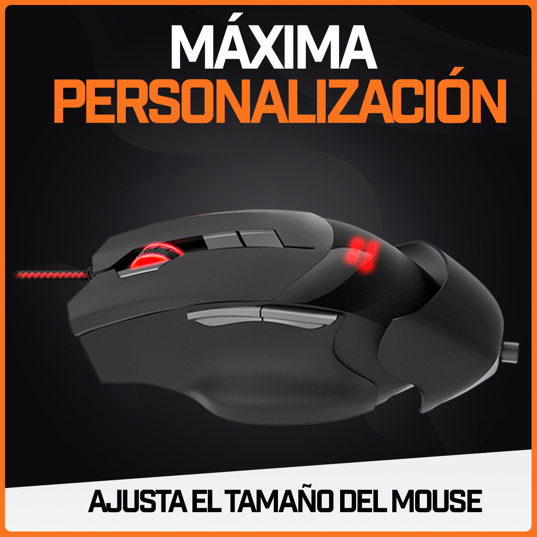 Mouse Gamer Ratón Juegos Usb Periférico Rgb Pc Personalizable