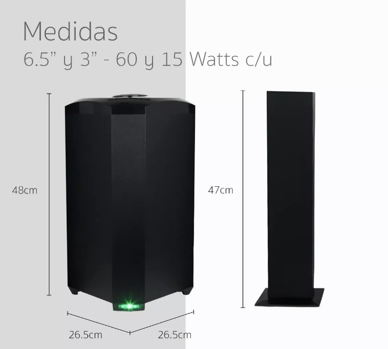 Minicomponente Fol Bluetooth Teatro En Casa Bocinas Audio.