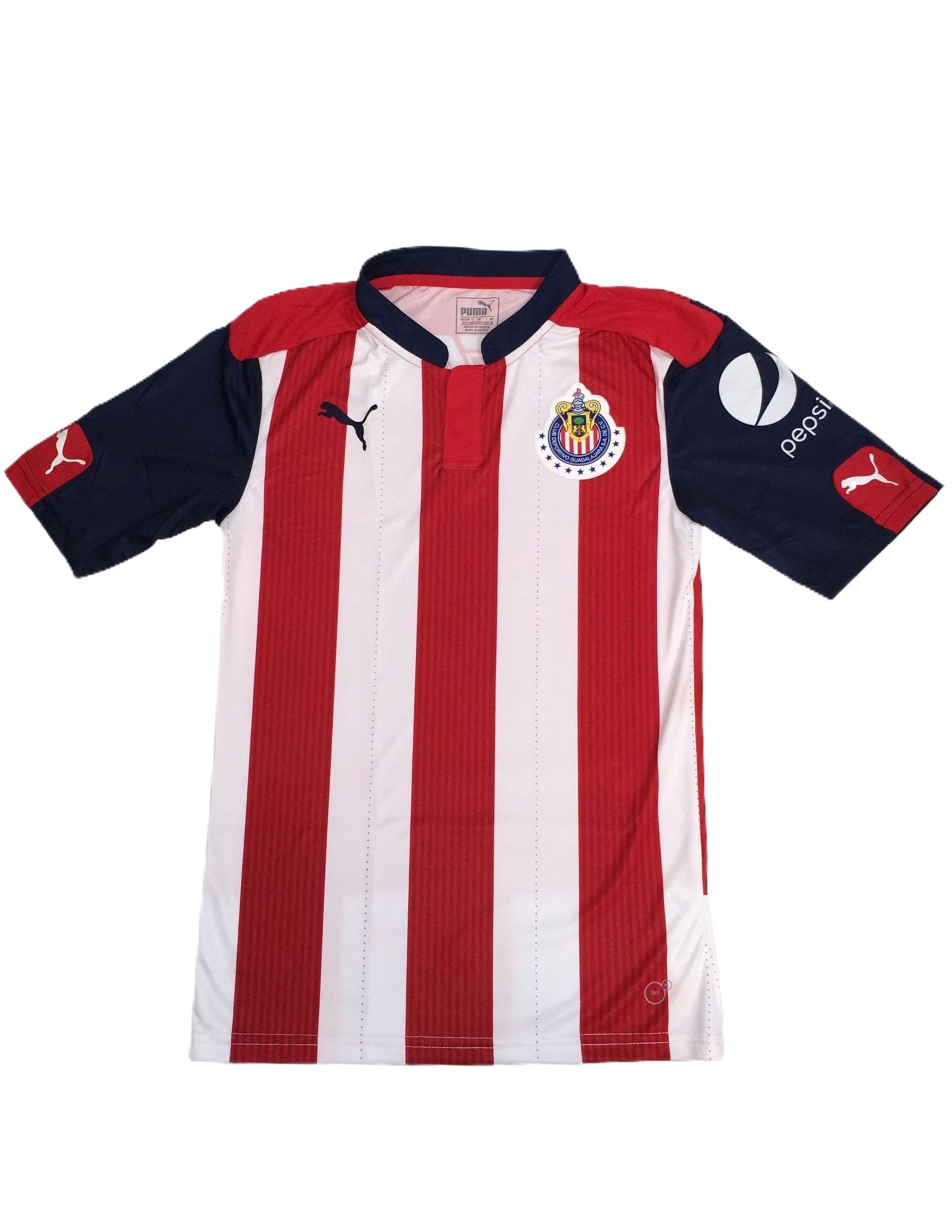 Jersey Playera Chivas Manga Corta Rojiblanca Original