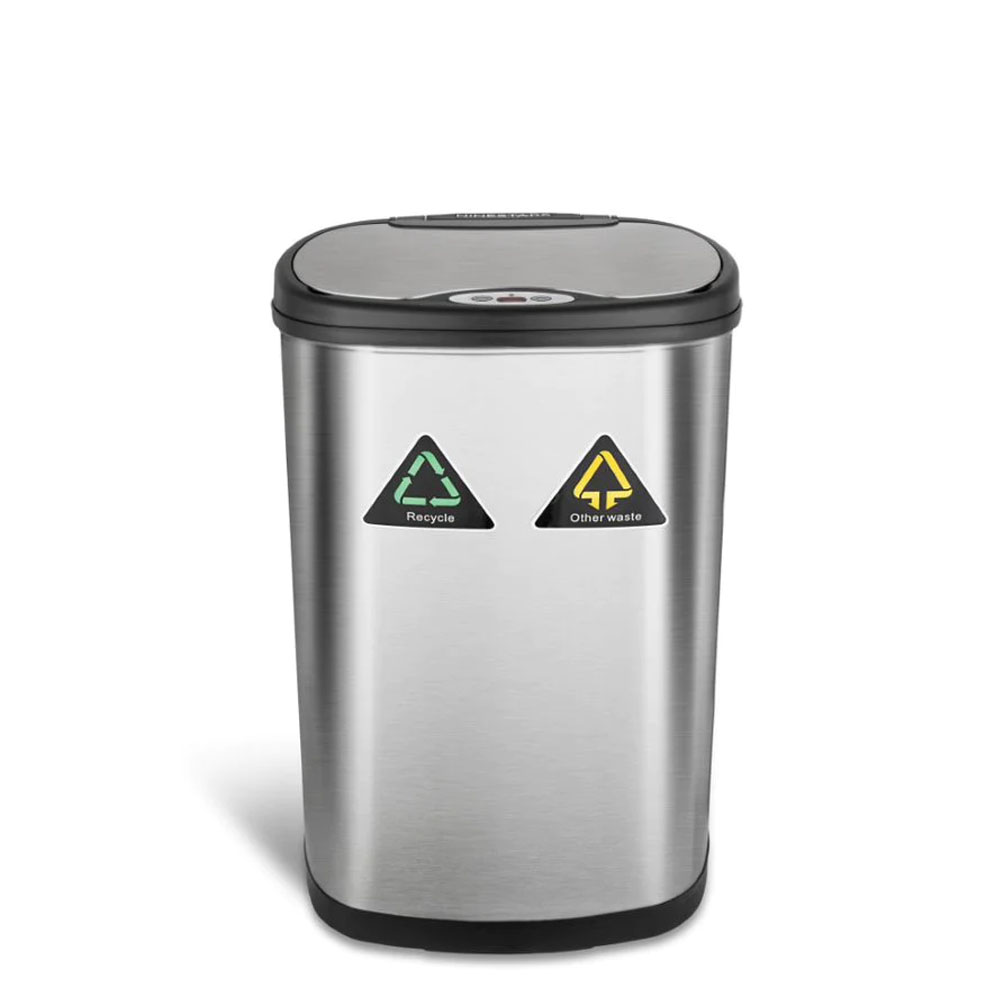 Bote de Basura Dual con Sensor de Apertura automática 50 litros