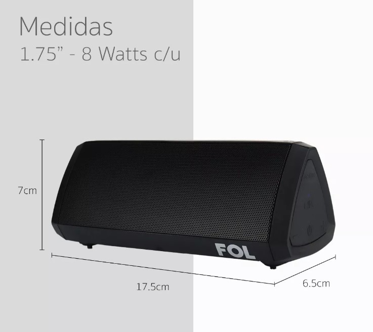 Bocina Fol Bluetooth Sonido Inalámbrica Portátil.