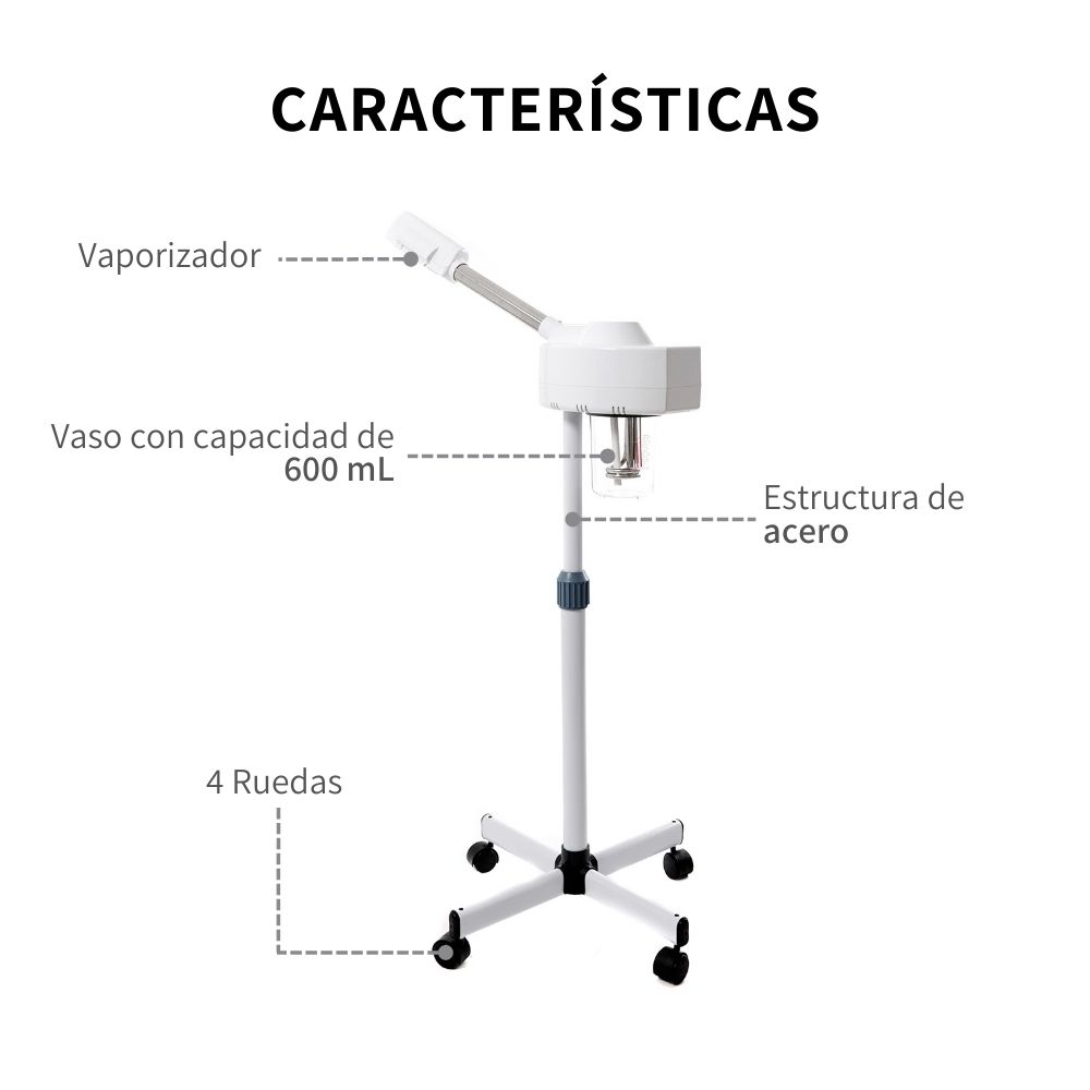 Vaporizador Facial Ozono Barbería Estética Spa Profesional