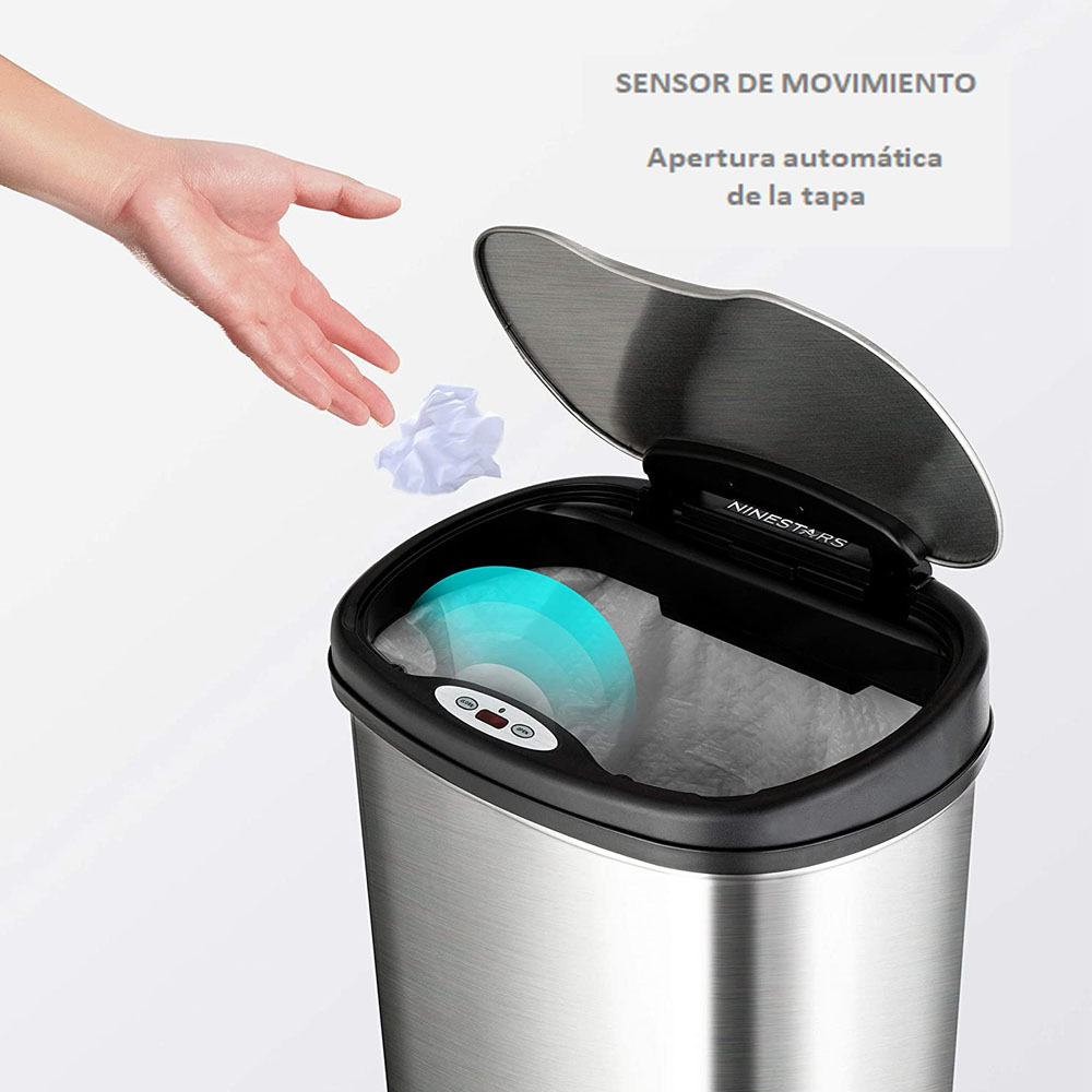 Botes de Basura con Sensor de apertura automática 50 litros