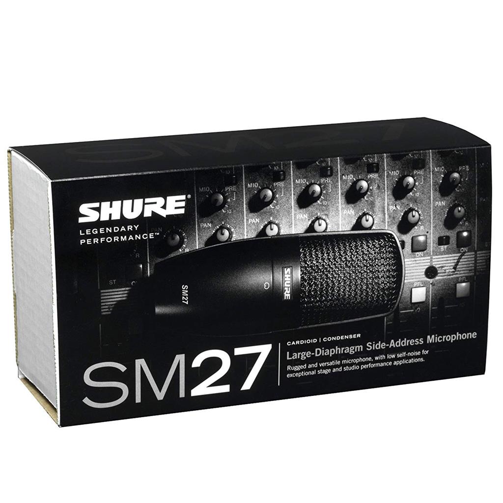 Micrófono Condensador SHURE Sm27-sc Para Estudio De Grabación