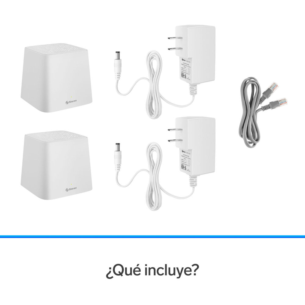 Sistema Smart Wi-Fi MESH doble, 2,4 GHz y 5 GHz (B/G/N/A/AC/V/R) 