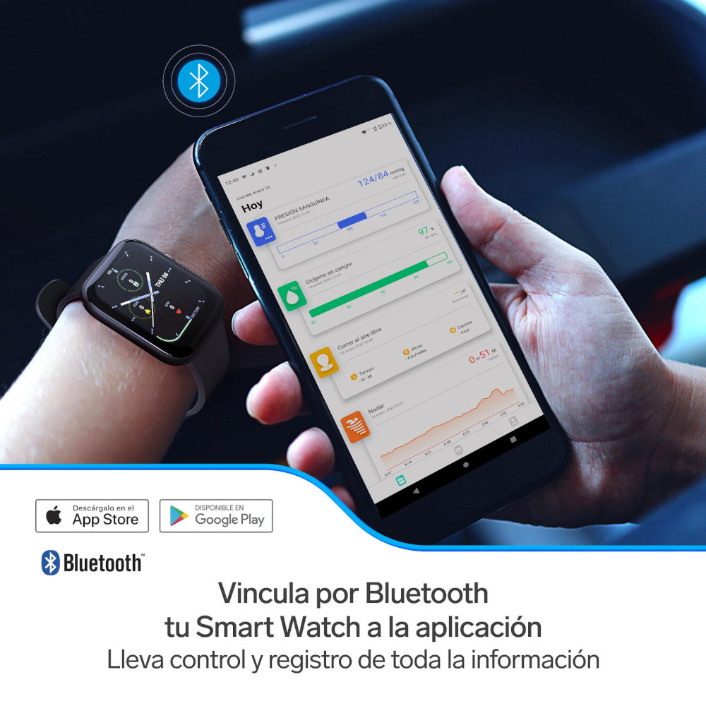 Smart Watch Bluetooth* pantalla Full Touch SMART WATCH-200 