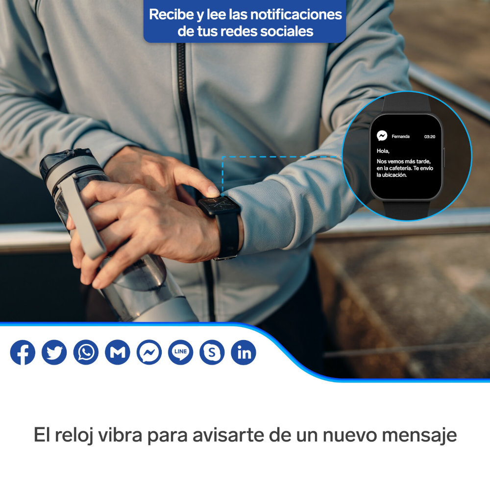 Smart Watch Bluetooth* pantalla Full Touch SMART WATCH-200 