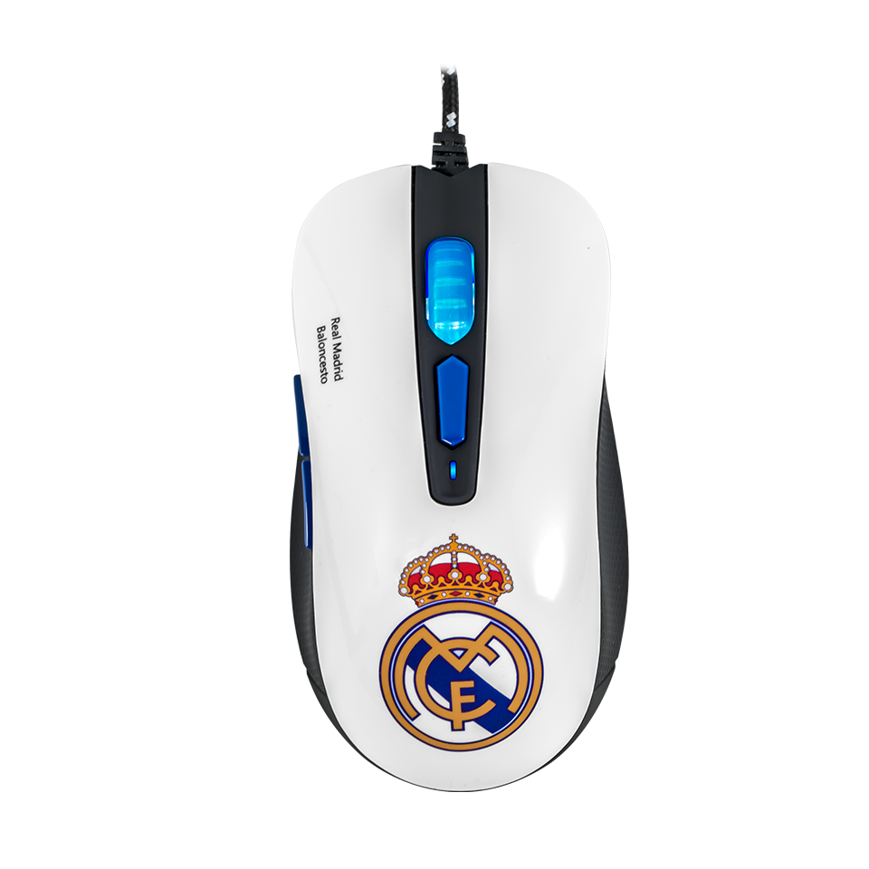 Mouse Gamer Ratón Juegos Usb Periférico Real Madrid