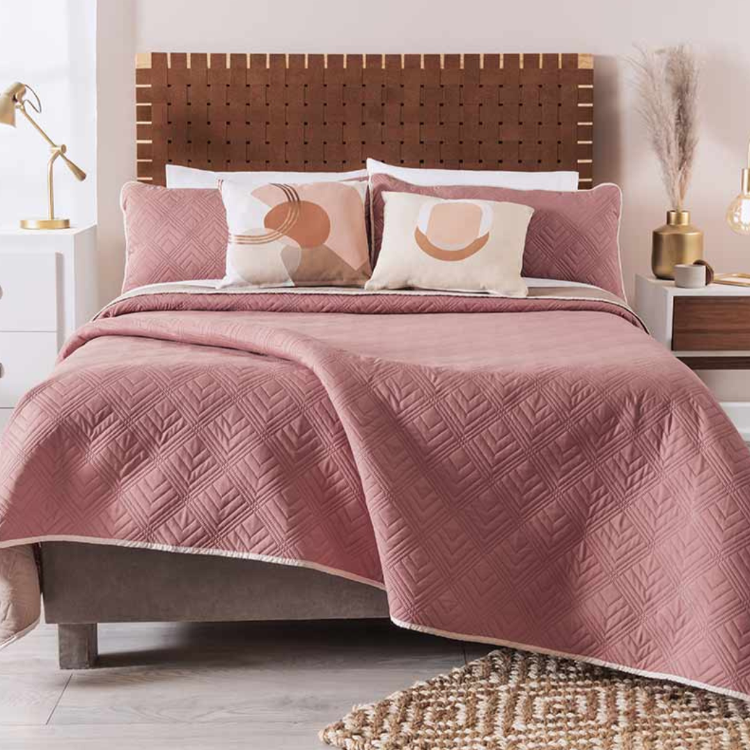 Edredón Ligero Mat Novo Deep Rose 43864 Vianney