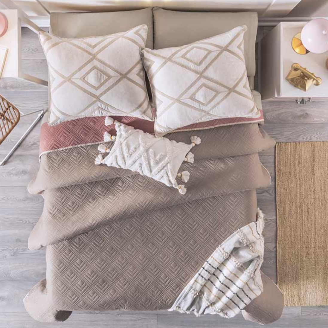 Edredón Ligero Mat Novo Deep Rose 43864 Vianney