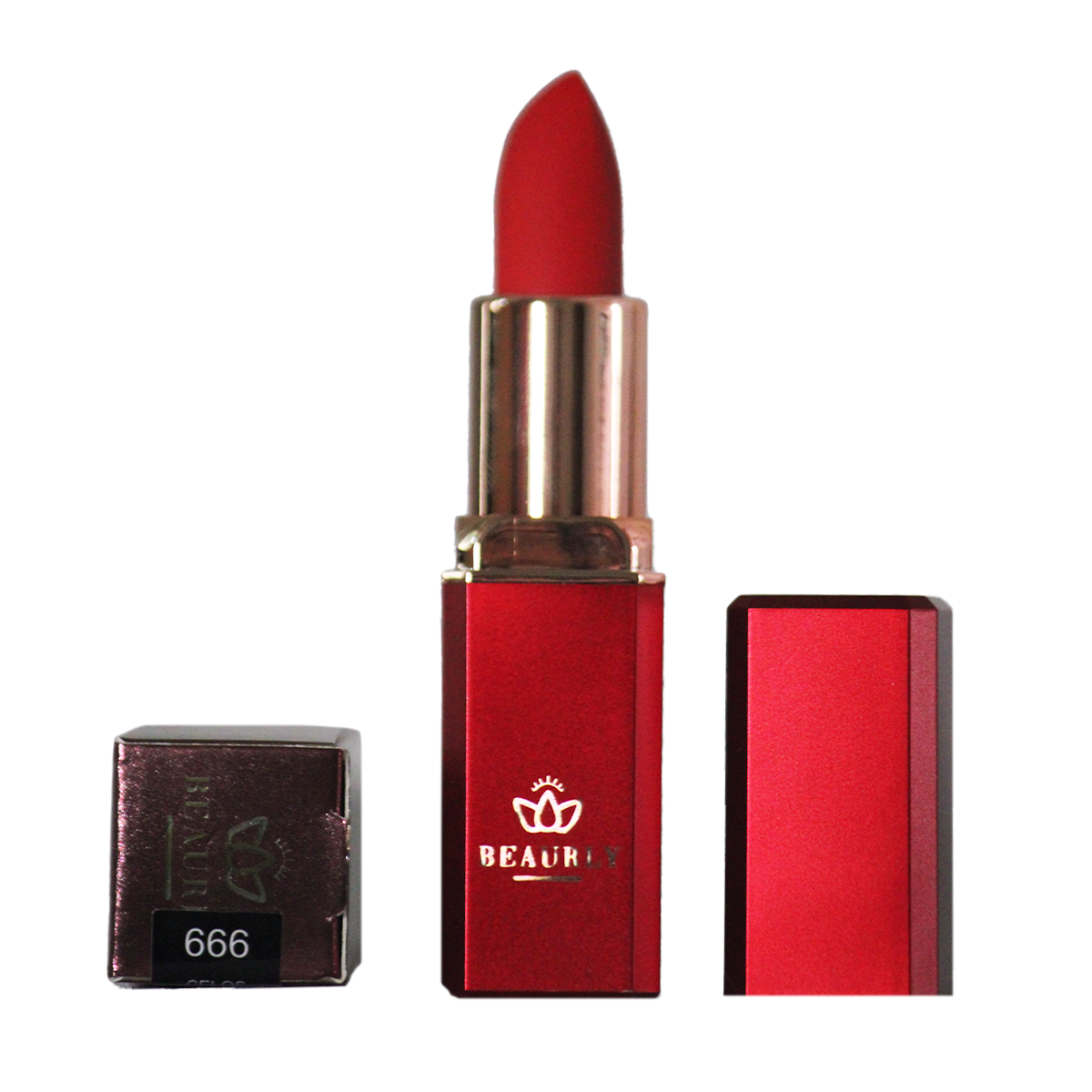 Labial mate, tono "666 Celos" colección "Romance"