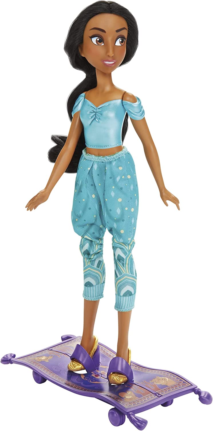 Muñeca Disney Princess Jasmín Y Su Alfombra Mágica